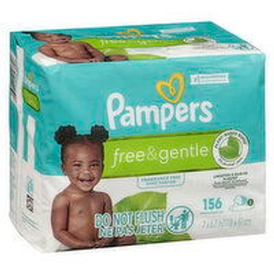Pampers - Baby Wipes Free & Gentle, 56 Each