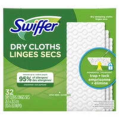 Swiffer - Dry Sweeping Cloths, Unscented, 32 Each
