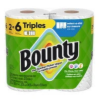 Bounty - Select-a-Size Paper Towel 2=6 Triples, 2 Each