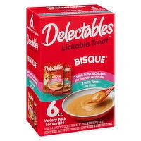 Delectables - Bisque Lickable Treats - Tuna/Chicken, 6 Each