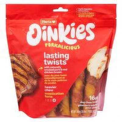 Hartz - Oinkies Porkalicious Chicken Wrap Dog Treat, 16 Each