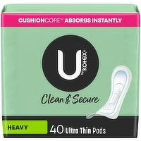 KOTEX - Clean & Secure Ultrathin Heavy Absorb, 40 Each