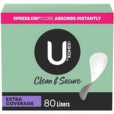 KOTEX - Lightdays Liners Extra Coverage Unscented, 80 Each