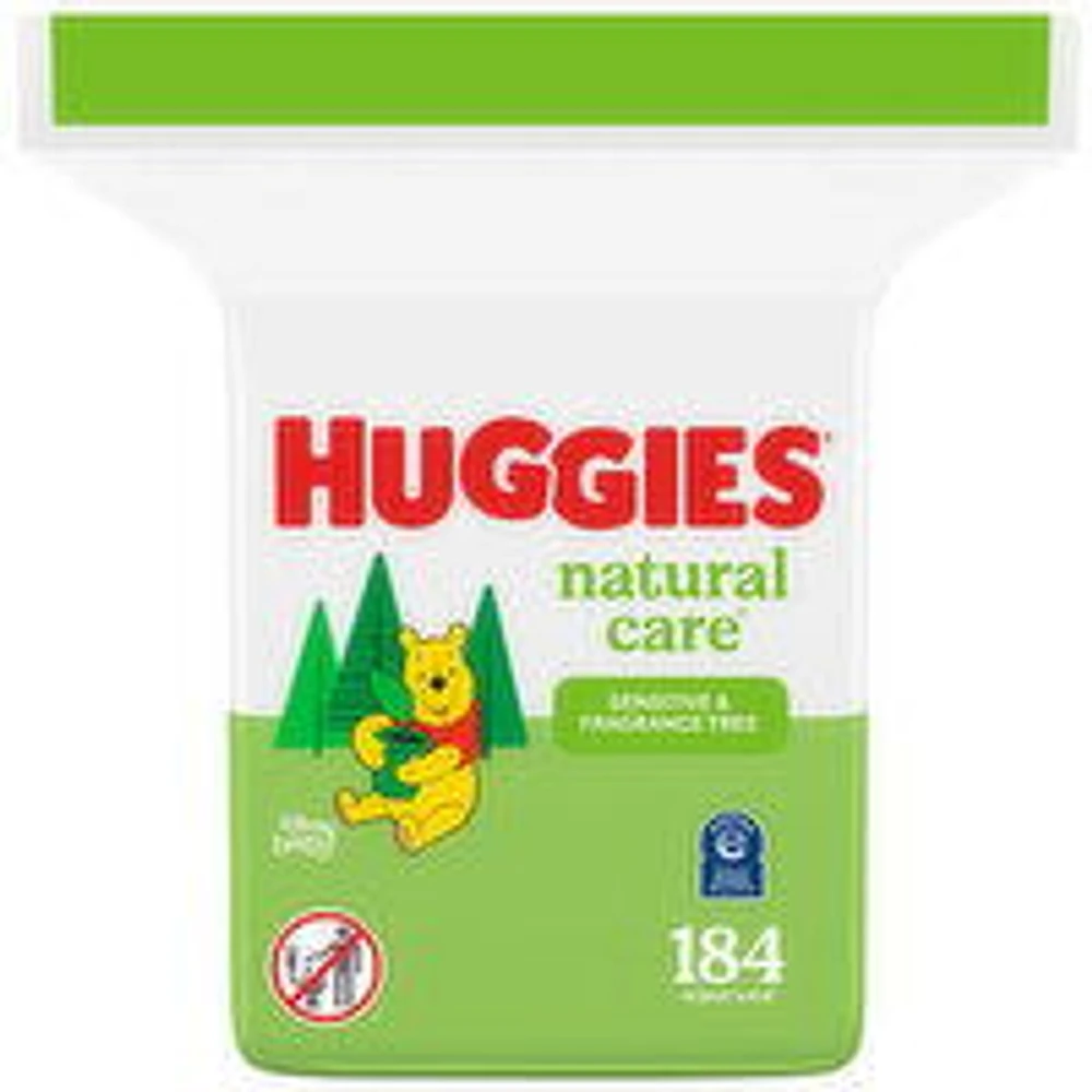 Huggies - Natural Care Wipes Fragrance Free, 184 Each