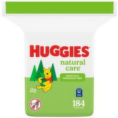 Huggies - Natural Care Wipes Fragrance Free, 184 Each