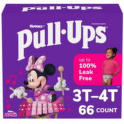 Huggies - Pull-Ups Learn Design Girls 3T-4T Giga, 66 Each