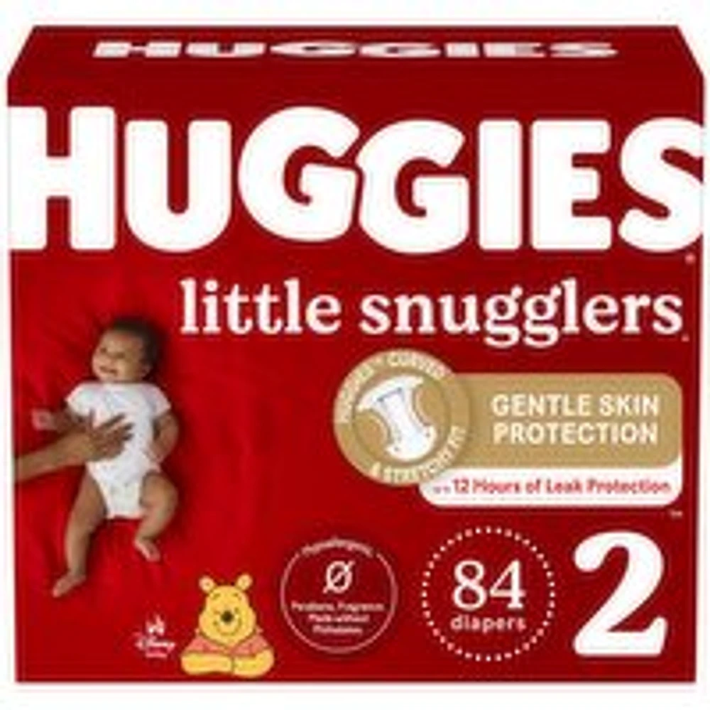 Huggies - Little Snug Diaper Size 2 Giga 84, 84 Each