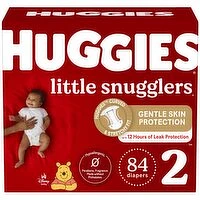 Huggies - Little Snug Diaper Size 2 Giga 84, 84 Each