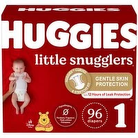 Huggies - Little Snug Diapers S1 Giga, 96 Each