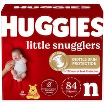 Huggies - Little Snugglers  Diapers NB Giga 84, 84 Each