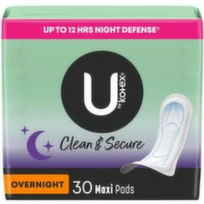 KOTEX - Clean & Secure Maxi Pads, 30 Each