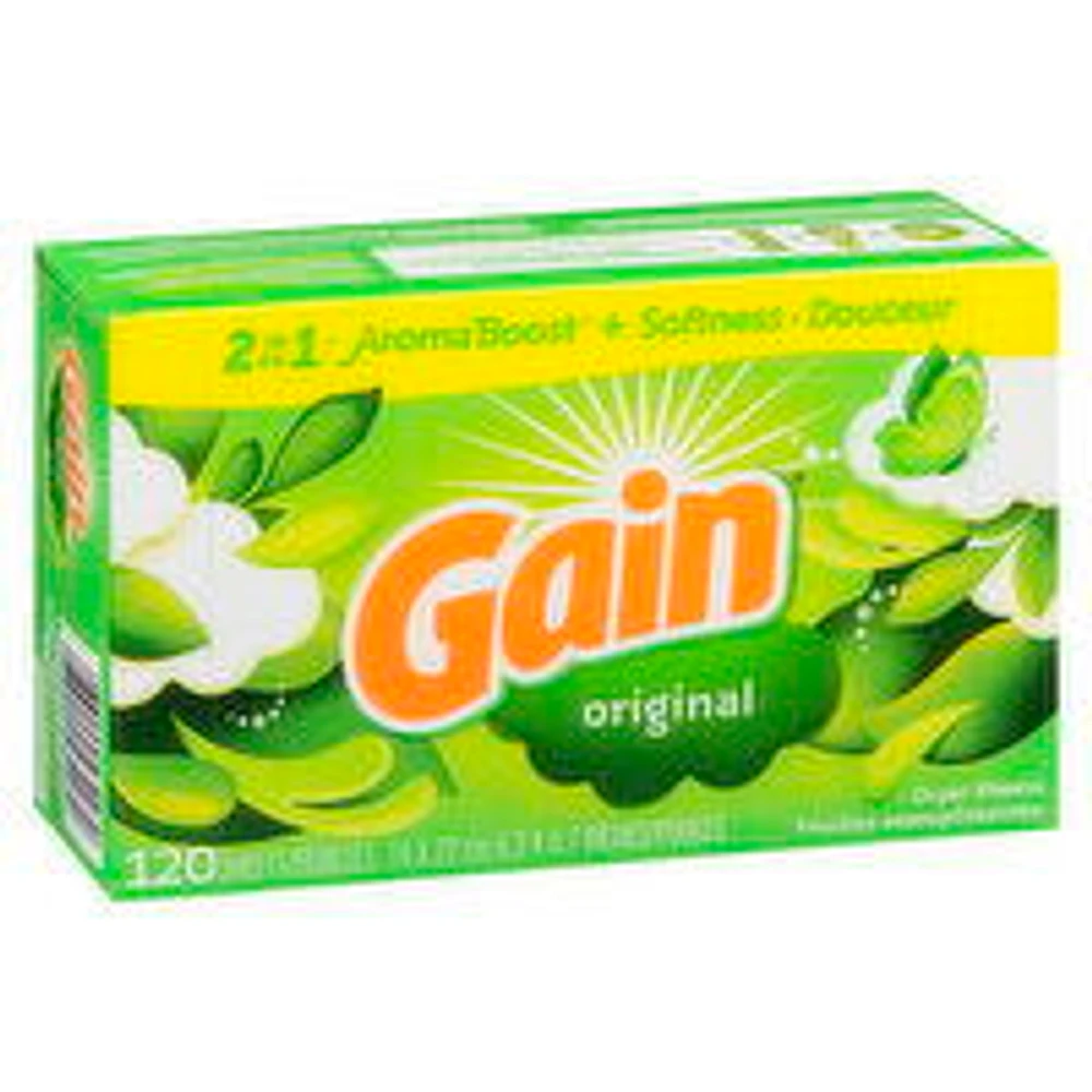 Gain - Original Dryer Sheets, 120 Each