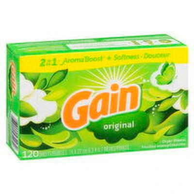 Gain - Original Dryer Sheets, 120 Each