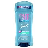 Secret - Womens Outlast Sweat & Odor Clear Gel Deodorant, Unscented, 73 Gram