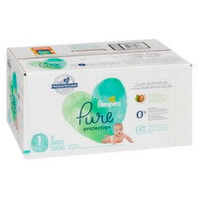 Pampers - Pure Protection Diapers  - Size 1 Super Pack, 82 Each