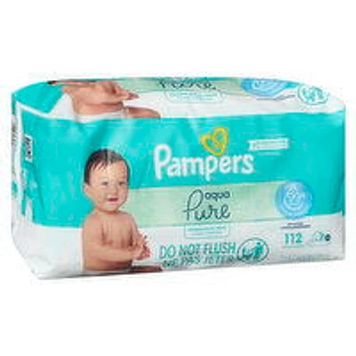 Pampers - Aqua Pure Wipes, 112 Each