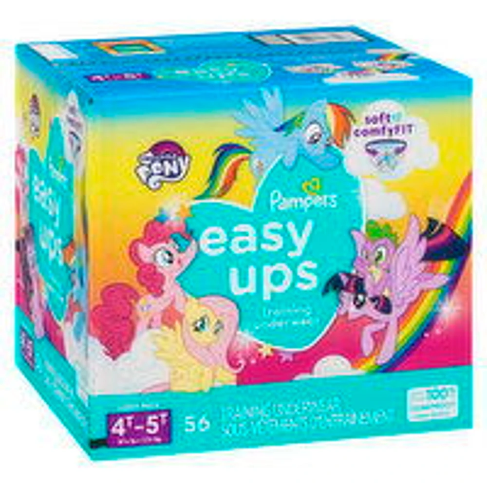 Pampers - Easy Ups Training Underwear - Girls 4T-5T, 56 Each