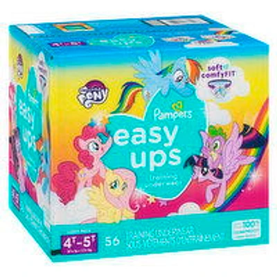 Pampers - Easy Ups Training Underwear - Girls 4T-5T, 56 Each