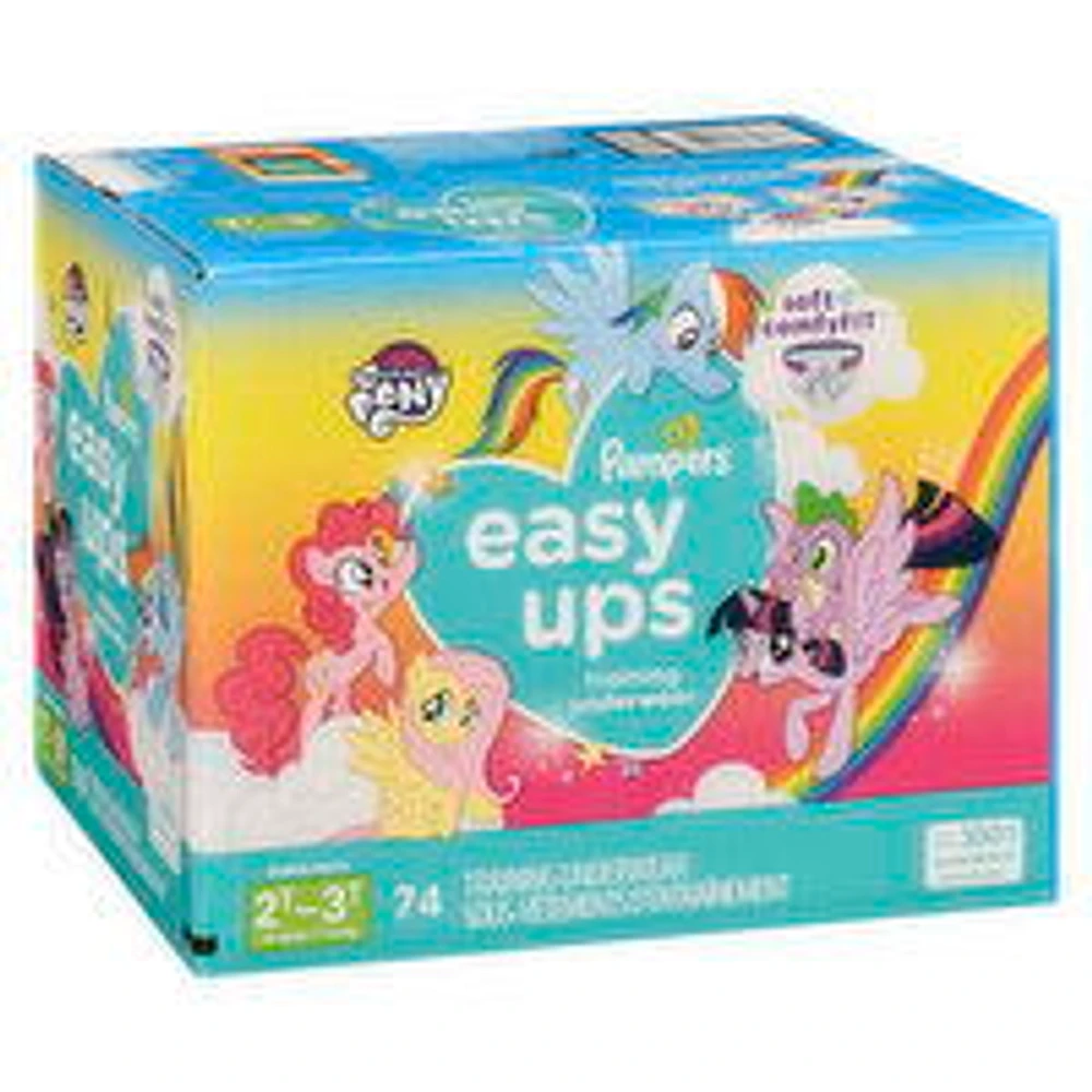 Pampers - Easy Ups Training Underwear - Girls 2T-3T, 74 Each