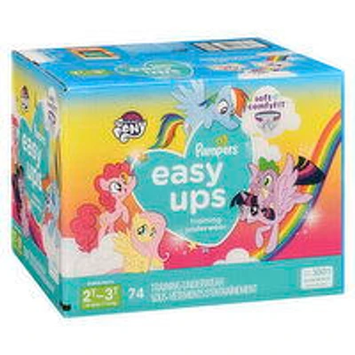 Pampers - Easy Ups Training Underwear - Girls 2T-3T, 74 Each
