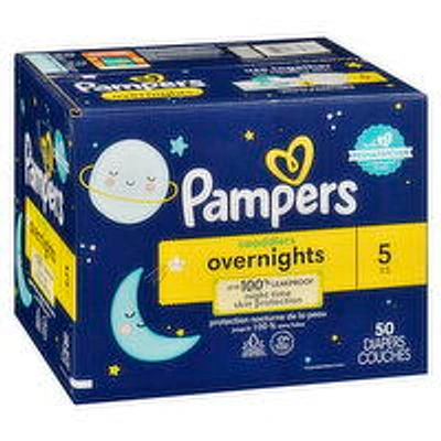 Pampers - Swaddlers Size 5 Overnight, 50 Each