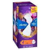Always - Radiant Size 4 Overnight Pad, 20 Each
