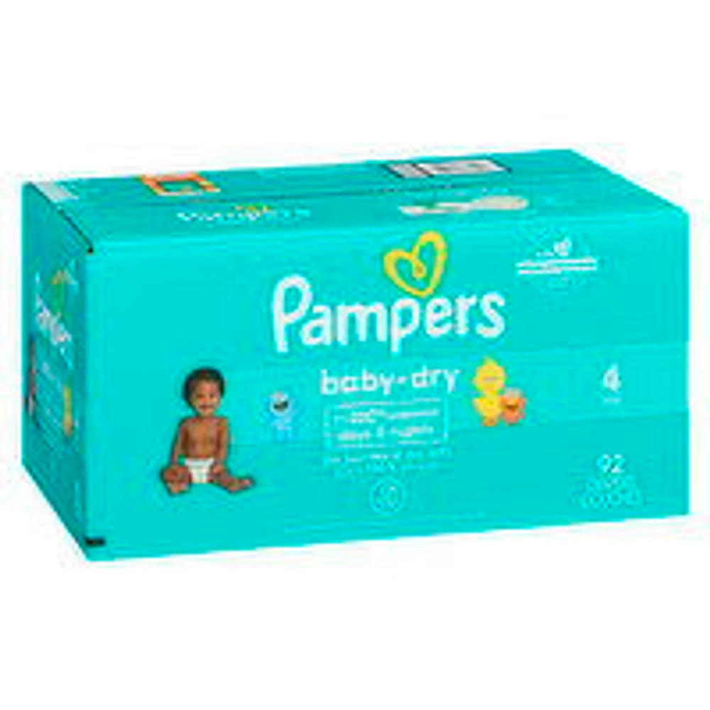 Pampers - Baby Dry Diapers - Size 4 Super Pack, 92 Each