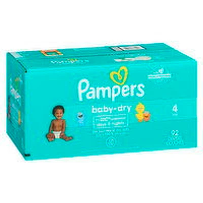 Pampers - Baby Dry Diapers - Size 4 Super Pack, 92 Each