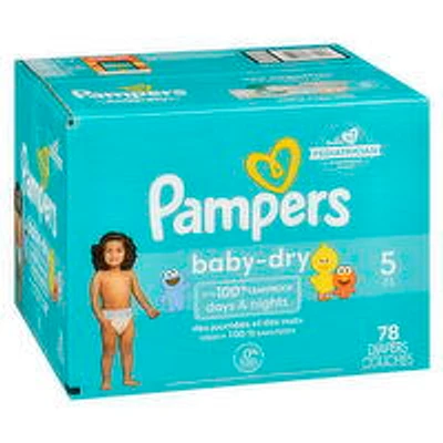 Pampers - Baby Dry Diapers - Size 5, 78 Each