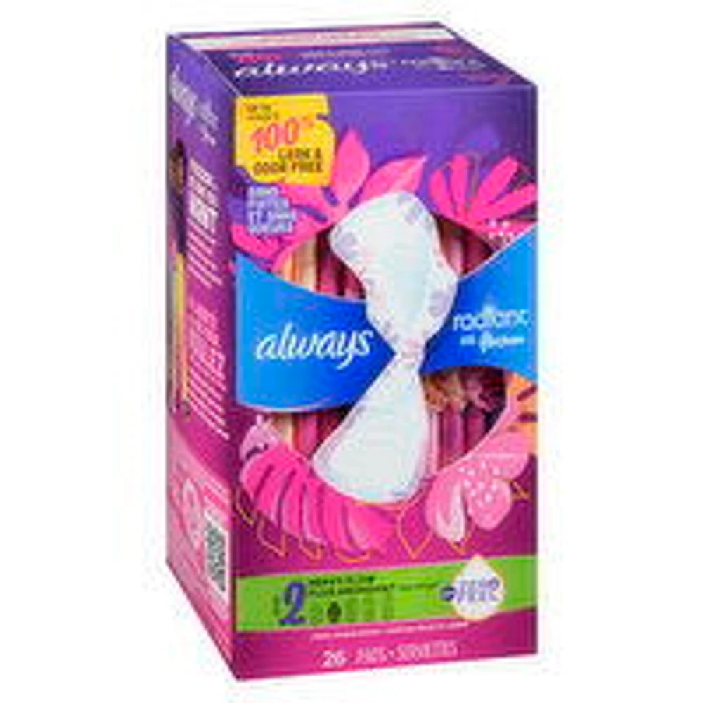 Always - Radiant Maxi Pads FlexFoam Size 2, 26 Each