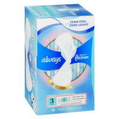 Always - Infinity Extra Heavy Flow Pads with Wings -Size 3, 28 Each
