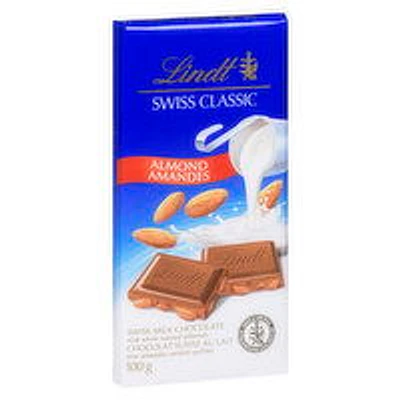 Lindt - Swiss Classics Milk Almond Bar, 100 Gram