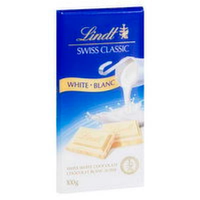 Lindt - Swiss Classic White Chocolate Bar, 100 Gram