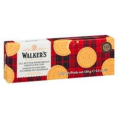 Walkers - Pure Butter Cookies, Shortbread Rounds, 150 Gram