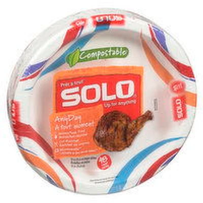 SOLO - 10IN Heavy Duty Paper Plates, 48 Each