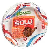 SOLO - 10IN Heavy Duty Paper Plates, 48 Each