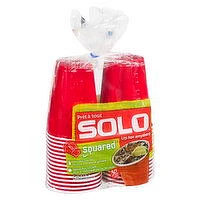 SOLO - Squared Red Cups, 18 oz, 30 Each