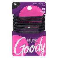 Goody - Ouchless  No-Metal Elastics - Extra Thick, 6 Each