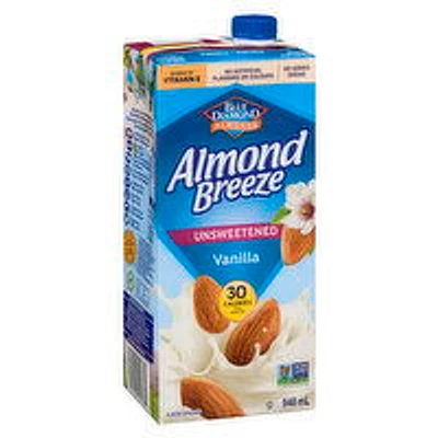 Blue Diamond - Almond Breeze - Unsweetened Vanilla w/ Vitamins, 946 Millilitre