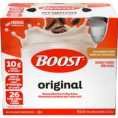 Boost - Nutritional Supplement Original - Chocolate Latte, 6 Each