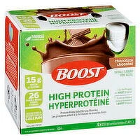 Boost - High Protein Meal Replacement Drink - Chocolate, 6 Each
