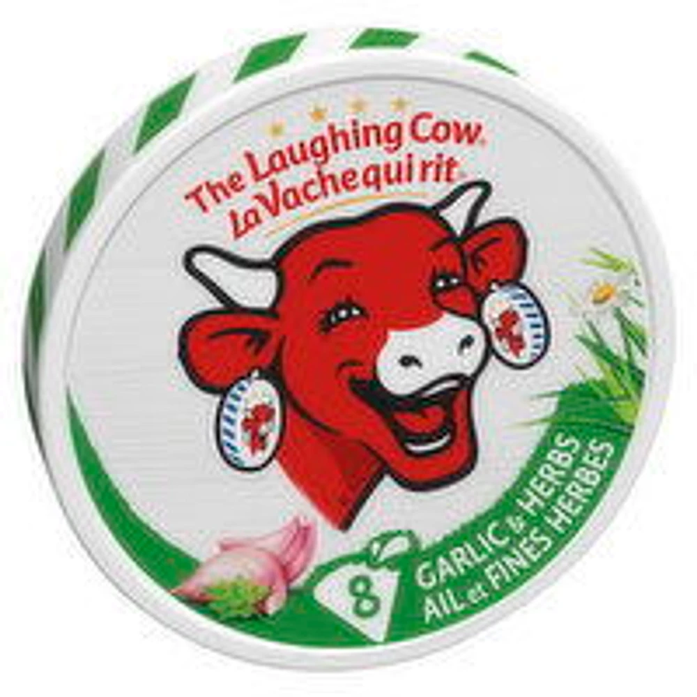 The Laughing Cow - Spreadable Cheese Snacks, Garlic & Herb, 8 Each