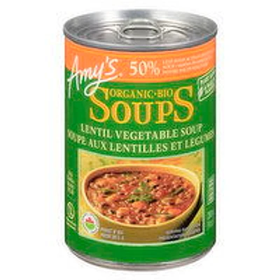 Amy's - AK Soup Lentil Veg Low Sodium Organic, 398 Millilitre