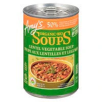 Amy's - AK Soup Lentil Veg Low Sodium Organic, 398 Millilitre