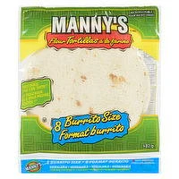 Manny's - Flour Tortillas, Burrito Size, 482 Gram