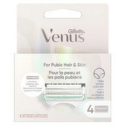 Gillette - Venus Female Intimate Grooming Blades, 4 Each