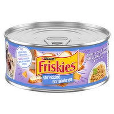 Purina - Friskies Shredded Turkey & Cheese Dinner in Gravy,Wet Cat Food, 156 Gram