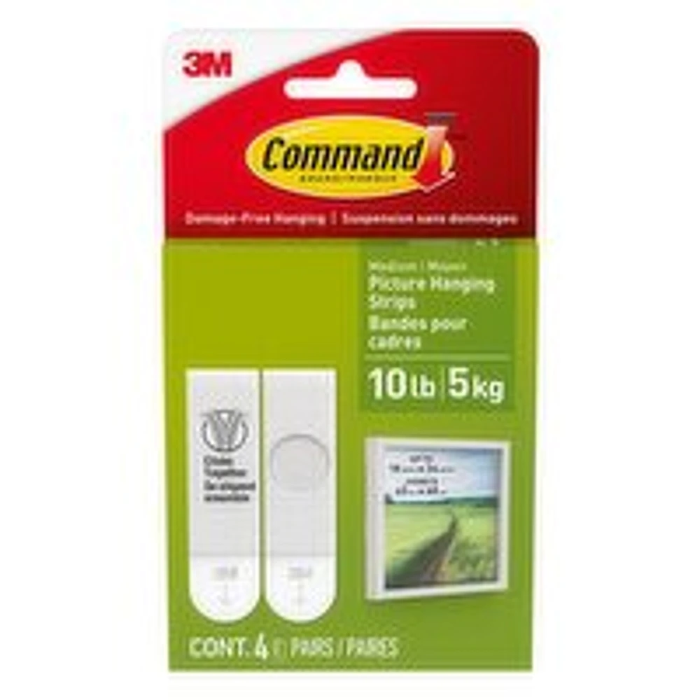 3M - Command Medium Picture Hanging Strips for Damage-Free Hanging, 1 Each