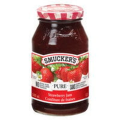 Smucker's - Jam - Pure Strawberry, 500 Millilitre