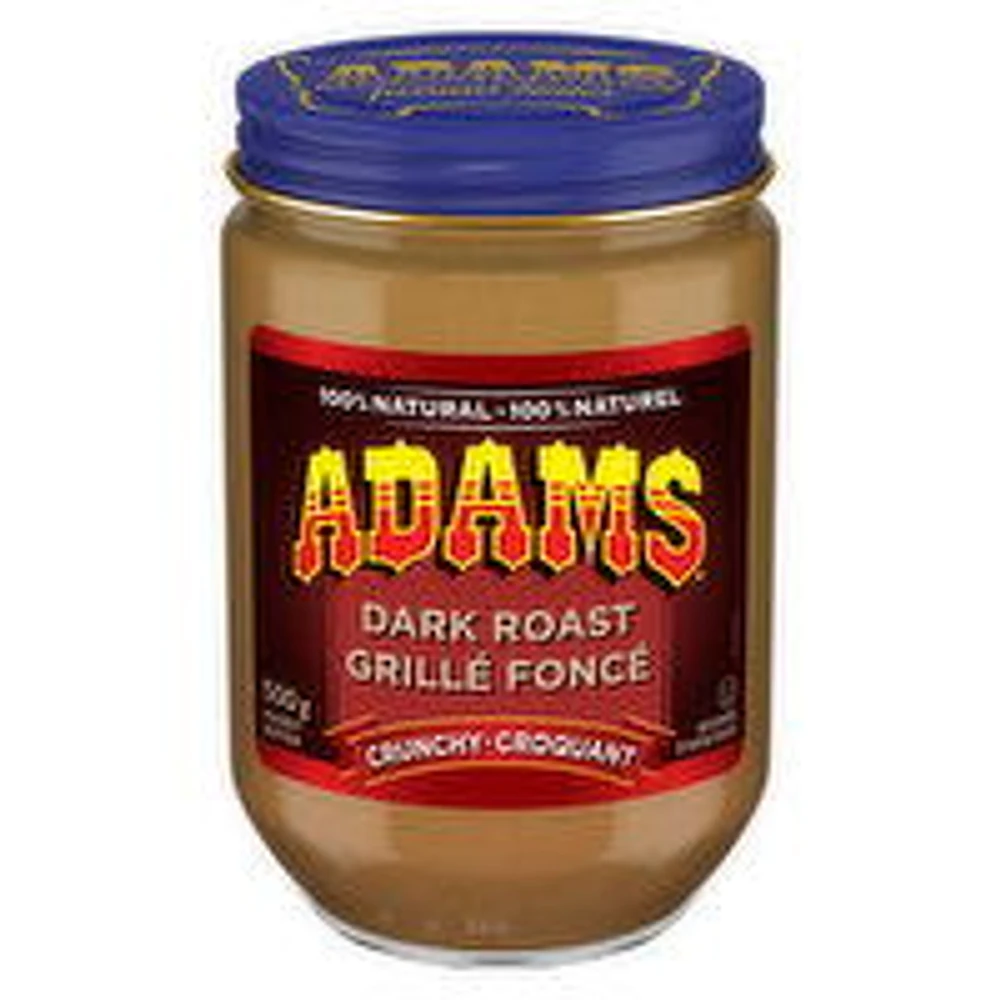 Adams - Dark Roast Crunchy Peanut Butter, 500 Gram